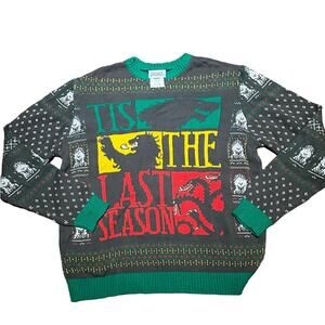 Game of Thrones Mens XL Crewneck Christmas Ugly Sweater “Tis the Last Season”